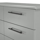 Harrow Ready Assembled 6 Drawer Wide Chest in Dusk Grey