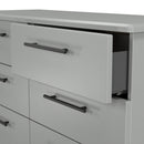 Harrow Ready Assembled 6 Drawer Wide Chest in Dusk Grey