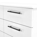 Harrow Ready Assembled 6 Drawer Wide Chest in White Ash