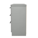 Harrow Ready Assembled Double Pedestal Desk in Dusk Grey