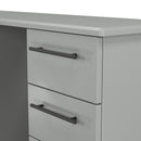 Harrow Ready Assembled Double Pedestal Desk in Dusk Grey