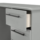 Harrow Ready Assembled Double Pedestal Desk in Dusk Grey