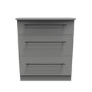 Harrow Ready Assembled 3 Drawer Deep Chest in Dusk Grey