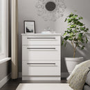 Harrow Ready Assembled 3 Drawer Deep Chest in White Ash