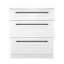 Harrow Ready Assembled 3 Drawer Deep Chest in White Ash