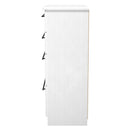 Harrow Ready Assembled 4 Drawer Deep Chest in White Ash