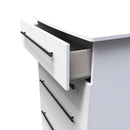 Harrow Ready Assembled 4 Drawer Deep Chest in White Ash