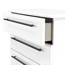 Harrow Ready Assembled 4 Drawer Deep Chest in White Ash