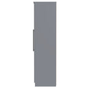 Harrow Ready Assembled 2 Door Wardrobe in Dusk Grey
