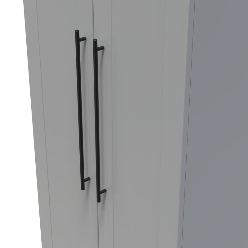 Harrow Ready Assembled 2 Door Wardrobe in Dusk Grey