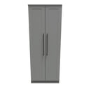 Harrow Ready Assembled 2 Door Wardrobe in Dusk Grey