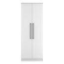 Harrow Ready Assembled 2 Door Wardrobe in White Ash