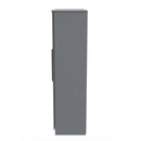 Harrow Ready Assembled Tall 4 Door 2 Centre Mirrors in Dusk Grey