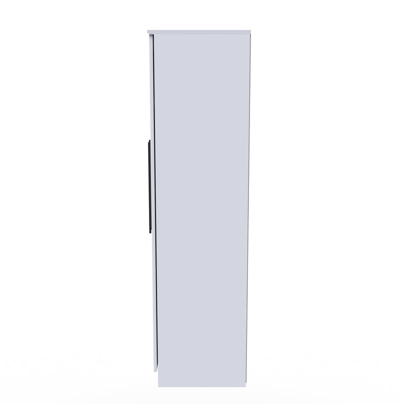 Harrow Ready Assembled Tall 4 Door 2 Centre Mirrors in White Ash