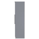 Harrow Ready Assembled Tall 5 Door 2 Drawer 1 Mirror Wardrobe in Dusk Grey