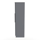 Harrow Ready Assembled Tall 6 Door 2 Drawer 2 Mirror Wardrobe in Dusk Grey