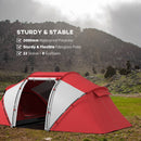 Outsunny 4-6 Persons Camping Tent Dome Family Travel Group Hiking Room Fishing