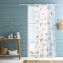 Fusion Beach Huts Voile Panel in Blue