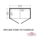Apex Bike Store Shiplap, With Floor