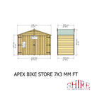 Apex Bike Store Shiplap, With Floor