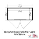 Apex Bike Store Shiplap, No Floor