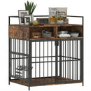 PawHut Dog Crate Furniture, Dog Cage With Rotatable Feeding Station