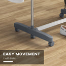 HOMCOM 3-Tier Large Clothes Airer Stainless Steel Clothes Drying Rack - Blue/Grey