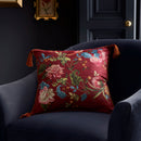 D & D Bejewelled Filled Cushion In Spice