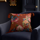D & D Bejewelled Filled Cushion In Spice