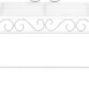Outsunny Garden Bench Outdoor Furniture 2 Seater Park Seating w/ Backrest White