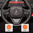 AIYAPLAY Kids Ride On Car, 12V Electric Truck W/ Horn Lights USB - Brown/Black