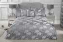 Blossom - Embellished Jacquard Duvet Set in Silver