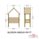 Blossom Pressure Treated Arbour