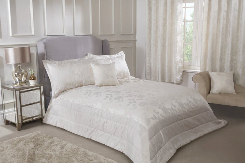 Butterfly Meadow - Embellished Jacquard Quilted Bedspread Set