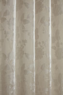 Butterfly Meadow - Lined Eyelet Jacquard Curtains in Cream