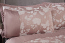 Butterfly Meadow - Embellished Jacquard Duvet Set in Blush Pink