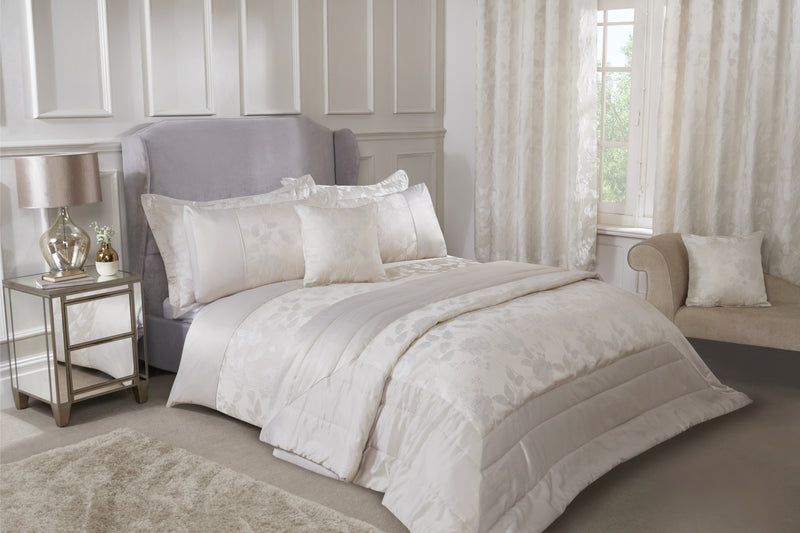 Butterfly Meadow - Embellished Jacquard Quilted Bedspread Set