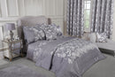 Butterfly Meadow - Embellished Jacquard Duvet Set in Silver