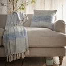 Drift Bretton Filled Cushion In Blue