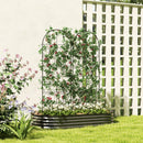 Outsunny Set of 2 Metal Garden Trellis, Outdoor Trellis Panels, 150 x 50 cm