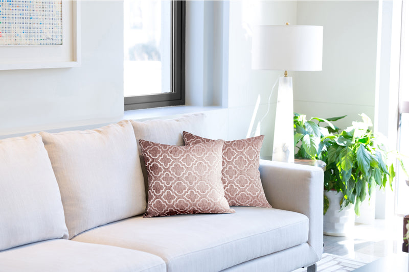 Bohemia Geometric Satin Chenille Cushion Cover