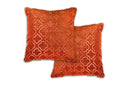 Bohemia Geometric Satin Chenille Cushion Cover