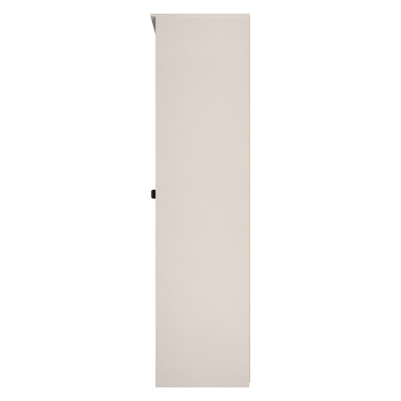 Bora Tall  2 Door 1 Drawer Robe in Gold Craft Oak & Kashmir - Ready Assembled