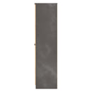 Bora Tall  2 Door  Robe in Gold Craft Oak & Graphite - Ready Assembled
