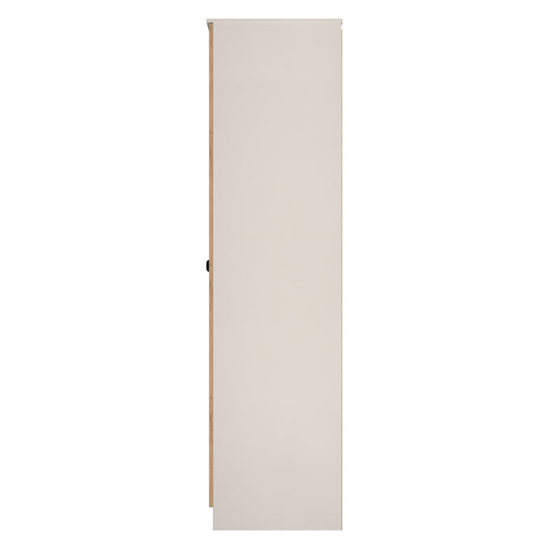 Bora Tall  2 Door  Robe in Gold Craft Oak & Kashmir - Ready Assembled