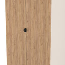 Bora Tall  2 Door  Robe in Gold Craft Oak & Kashmir - Ready Assembled