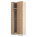 Bora Tall  2 Door  Robe in Gold Craft Oak & Kashmir - Ready Assembled