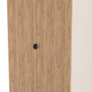 Bora Tall  2 Door 2 Drawer Robe in Gold Craft Oak & Kashmir - Ready Assembled