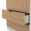 Bora Tall  2 Door 2 Drawer Robe in Gold Craft Oak & Kashmir - Ready Assembled