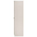 Bora Tall  3 Door Robe with shelves in Gold Craft Oak & Kashmir - Ready Assembled